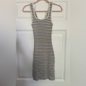 Abercrombie & Fitch Striped Sleeveless Knit Mini Dress